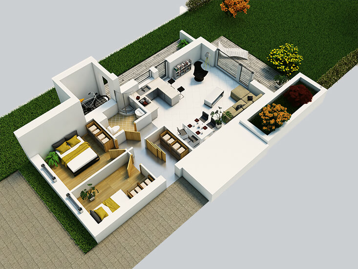 wizualizacja 3D domu